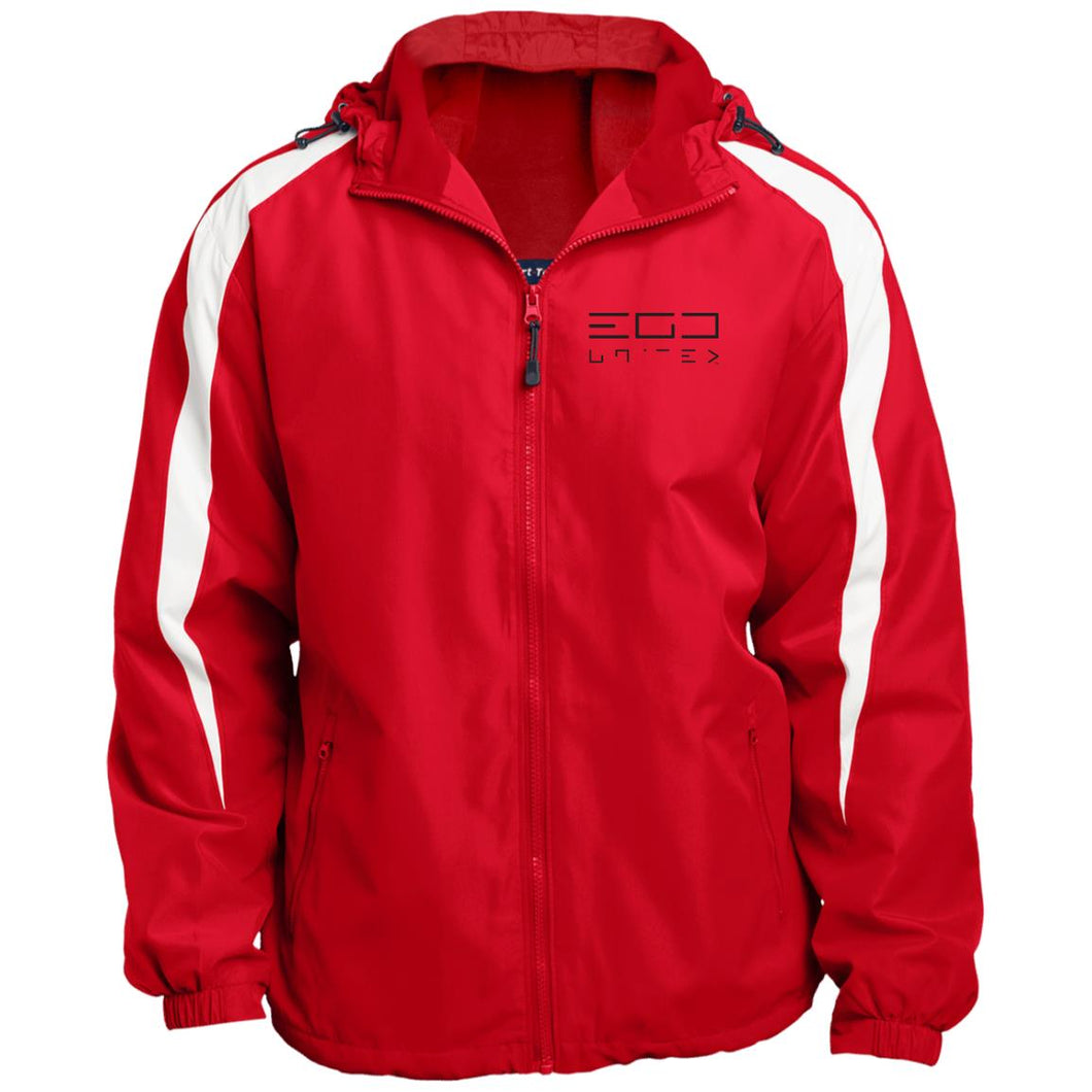 EGO UNITED Fleece Lined Colorblocked Hooded Jacket
